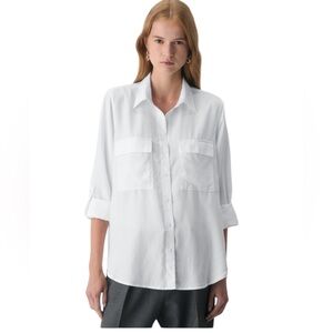 Aritzia Babaton Utility Shirt Size 2XL